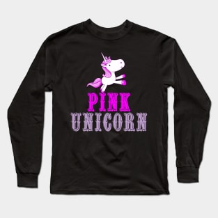 Pink Unicorn Long Sleeve T-Shirt